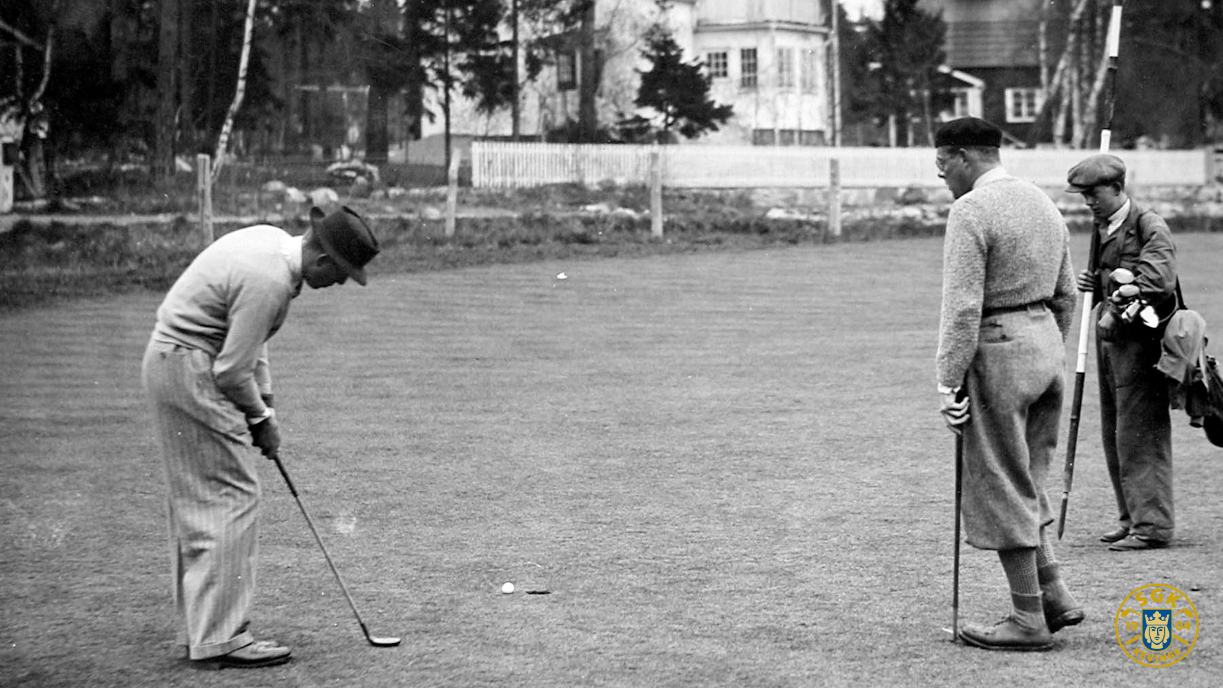 H6402 Henry Cotton och Nils Sievert på 5e geen